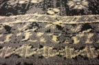 Unique Loom Taftan Collection Border Geometric Tribal Inspired Design Area Rug (2' 11 x 16' 5 Runner, Black/ Gray)