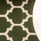 Rugs.com Lattice Collection Rug – 9' x 12' Dark Green Medium Rug Perfect for Living Rooms, Large Dining Rooms, Open Floorplans