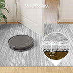 Valenrug Washable Rugs 5x7 - Non Slip 5x7 Area Rugs for Living Room, Stain Resistant Area Rugs for Bedroom, Foldable Machine Washable Area Rug(5'x7', Grey)