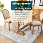 Istana 4x6 Rug - Grey & White Cream Area Rugs 4x6 - Kid & Pet Friendly Machine Washable Rugs - 4 x 6 Area Rug Non Slip & Non Shedding Area Rug - Foldable Rug for Room for Bedroom