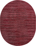 Unique Loom Finsbury Collection Area Rug - Kate (7' 10" x 10' Oval, Red)