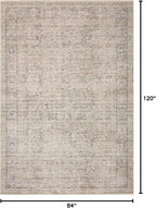Loloi Amber Lewis Alie Collection ALE-03 Taupe/Dove 7'-10'' x 10', .13'' Pile Height, Area Rug