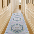 Fame Living Washable Area Rug. Modern Farmhouse. Vintage. Turkish. Bohemian. Distressed. Oriental. Traditional. Rugs for Living Room. Dining. Bedroom. Office. Entryway. Foyer. (856PBl, 2'5" x 4'9")