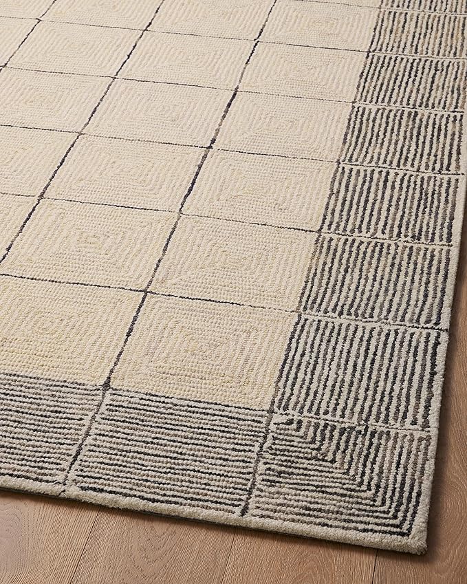 Loloi Chris Loves Julia Francis Collection FRA-02 Cream/Black 2'-3" x 3'-9" Accent Rug