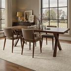 Valenrug Washable Rugs 8x10 - Stain Resistant 8x10 Area Rugs for Living Room, Non Slip High-Low Pile Textured Area Rugs for Bedroom, Folable Machine Washable Area Rug (8'x10', Beige)