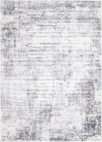 Bloom Rugs Washable Non-Slip 3' x 5' Rug - Gray/Charcoal/Blue Modern Abstract Area Rug for Living Room, Bedroom, Dining Room, and Kitchen - Exact Size: 3' x 5'