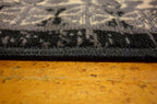 Unique Loom Taftan Collection Border Geometric Tribal Inspired Design Area Rug (5' 0 x 8' 0 Rectangular, Black/ Gray)