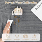 Pauwer 6x9 Washable Area Rugs for Living Room Modern Grey Solid Color Soft Fluffy Rugs for Bedroom Non Slip Boho Accent Indoor Mat Floor Carpet Cover for Kids Room Dining Room Kitchen Office