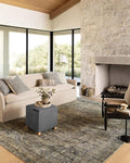 Loloi Amber Lewis Morgan Collection MOG-05 Spice/Lagoon 8'-3" x 11'-3" 38" Thick Area Rug feat. CloudPile, Neutral, Room Décor, Vintage Inspired, Livingroom, Bedroom, Dining Area