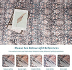 Dripex Washable Area Rug 6x9 Living Room Rug Stain & Water Resistant Foldable Thin Vintage Rugs Bedroom Rug Floor Carpet for Dining Room Kitchen Bathroom Farmhouse Office