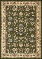Unique Loom Sialk Hill Collection Area Rug - Washington (7' 1" x 10' Rectangle Green/Hunter Green)