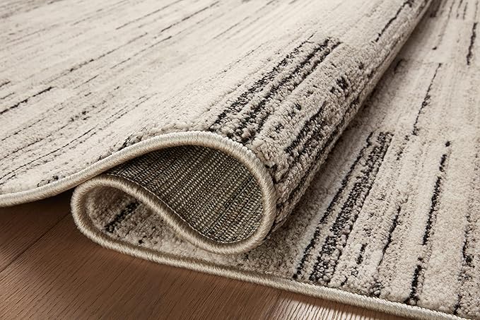 Loloi Darby Collection DAR-01 Charcoal/Sand 2'-7" x 12'-0" Runner Rug