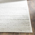 SAFAVIEH Adirondack Collection Area Rug - 12' Square, Ivory & Silver, Modern Ombre Design, Non Shedding & Easy to Clean, Ideal for Living Room, Bedroom, Office, Dining Space (ADR113B)