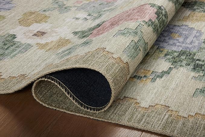 Loloi Rifle Paper Co. Rosa Collection RSA-02 Cream/Multi 2'-6" x 9'-6" Runner Rug