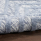 Nourison Home Versatile Denim Blue 5' x 7' Area Rug - Easy Clean, Non Shedding, Bed Room, Living Room, Dining Room, Kitchen (5' x 7')