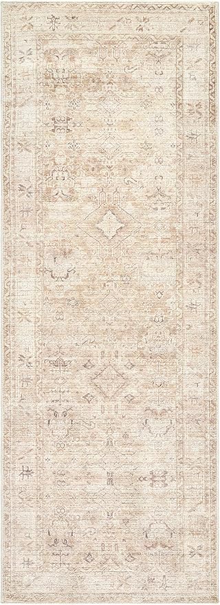 Hauteloom Nakia Living Room, Bedroom Area Rug - Traditional - Beige, Taupe, Ivory - 9'11" x 14'