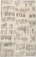 Dash & Albert Hicks Natural Hand Knotted Wool Rug, 7.5 X 9.5 Feet, Ivory Geometric Pattern - Premium Luxury Hotel Quality Soft Breathable Hypoallergenic Machine Washable Easy Care All Season