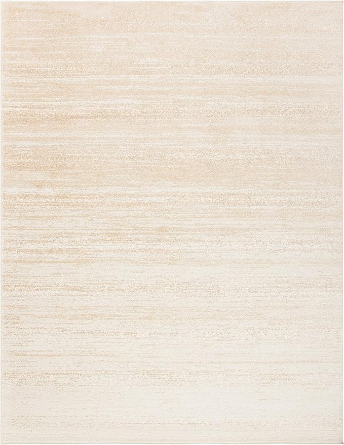 SAFAVIEH Area Rug 6x9 - Adirondack Collection - Champagne & Cream, Modern Ombre Design, Non Shedding & Easy to Clean, Ideal for Living Room, Bedroom, Office, Dining Space (ADR113W)