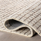 Rugs USA Melrose Cream, 2'6" x 8', Wool & Cotton, Soft and Cozy, High Traffic, Stain Resistant, Easy Clean, Durable Runner for Bedroom, Living Room, Dining Space, Den, Foyer, Entryway