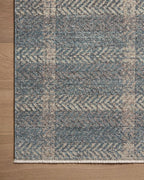 Loloi Angela Rose Ember Collection EMB-03 Blue/Beige 2'-7" x 10'-0" Runner Rug