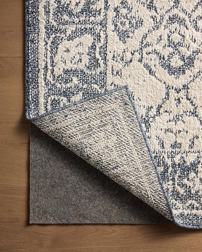 Loloi Magnolia Home by Joanna Gaines Gigi Collection GIG-02 Ivory/Blue 7'-10" x 10' Area Rug