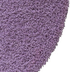 Unique Loom Solid Shag Collection Area Rug (6' 1" Round, Lilac)