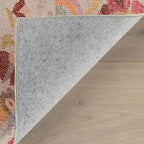 Dash & Albert INES Multi Machine Washable Rug, 5 X 8 Feet, Multicolored/Yellow Floral Pattern