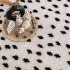 Hauteloom Cansu Hallway, Kitchen Runner Rug - Contemporary - Plush Pile - Black - 2'7" x 10'