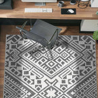 Rugshop Boho Cream Tribal Area Rug 4x6 Modern Indoor Carpet for Living Room, Bedroom, or Entryway – Non-Shedding, Low Pile Geometric Design 4' x 6'