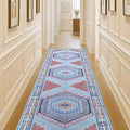 Fame Living Washable Area Rug. Modern Farmhouse. Vintage. Turkish. Bohemian. Distressed. Oriental. Traditional. Rugs for Living Room. Dining. Bedroom. Office. Entryway. Foyer. (856BlM, 2'5" x 9'8")