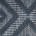 Nourison Home Versatile Navy Blue 5' x 7' Area Rug - Easy Clean, Non Shedding, Bed Room, Living Room, Dining Room, Kitchen (5' x 7')