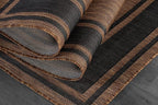 Beverly Rug Large Outdoor Rug 10x14 Modern Bordered Area Rugs for Indoor and Outdoor Patio Deck Porch Garden Waterproof Weather Sun Resistant Washable Outside Carpet (10 x 14 Gold)