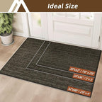 COSY HOMEER-Dirt-Trapper-Door-Mat 32"x48" Non-Slip Entryway Rugs,Washable Welcome Mat,Absorbent Entrance Mats,Low Pile Dog Door Mats for Front Back Doomats and Wet Shoes,Brown