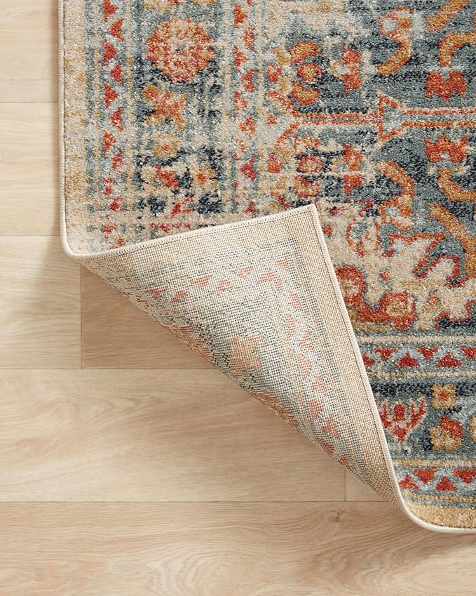 Loloi Jocelyn Collection JOC-03 Mist/Multi 2'-3" x 4'-0" .38" Thick Accent Rug