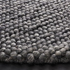 Safavieh Natura Collection Runner Rug - 2' x 14', Dark Grey, Handmade Wool Blend, Textured Design, Ideal for Hallway, Bedroom, Foyer (NAT620H)