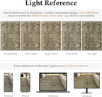 Vintage Area Rug 3x5 Light Brown Bedroom Indoor Kitchen Washable Living Room Carpet Tribal Distressed Retro Accent Throw Rug for Office Dining Room Bathroom Faux Wool