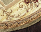 Unique Loom Versailles Collection Area Rug - Henry (3' 1" Round Green/Cream)