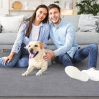AROGAN Shag Runner Rug for Hallways, 2x6 Feet Washable Rugs with Memory Foam for Bedroom, Entryway Indoor Fluffy Throw Rug for Bedside Living Room Kids Girls Nursery Dorm Room Decor, Grey