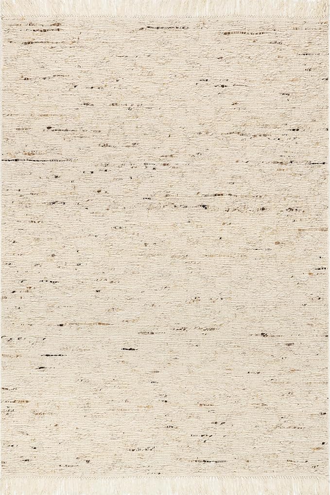 Rugs USA Juju Ivory/Grey, 5' x 8', Handmade, Diamond Trellis, Wool, Soft and Cozy, High Traffic, Stain Resistant, Easy Clean, Durable Area Rug for Bedroom, Living Room, Dining, Foyer, Entryway