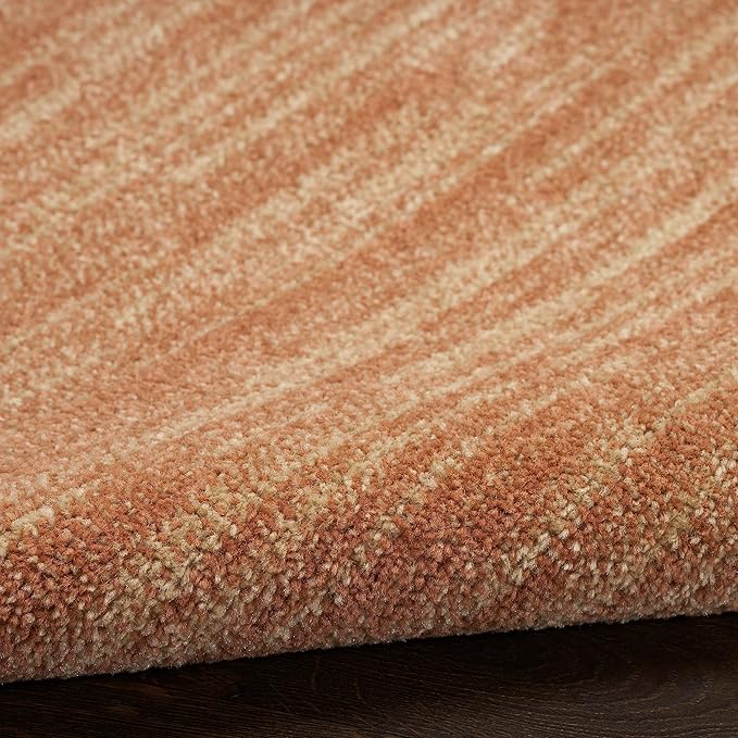 Nourison Home Nourison Essentials Rust 4' x Round Area Rug - Easy Clean, Non Shedding, Bed Room, Living Room, Dining Room, Kitchen (4' x Round)
