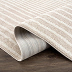 Abani Area Rug for Living Room -Nuevo 4' x 6' Beige Arch Pattern Area Rug, Soft and Durable Living Room Rug, Stain and Fade Resistant, Chic Modern Design, Pet & Kid Friendly