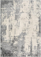 6x9 Area Rug Living Room Rugs - Washable Neutral Modern Abstract Soft Thin Rug Indoor Floor No Slip Rug Carpet for Bedroom Under Dining Table Home Office Decor - Grey/Light Brown