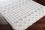 Livabliss Hapsburg Moroccan Shag Area Rug, 5'3" x 7'3", Light Gray