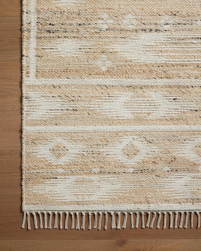 Loloi Angela Rose Rivers Collection RIV-04 Natural/Ivory 2'-6" x 7'-6" Reversible Runner Rug