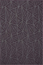 Furnish my Place Geometrical Pattern Indoor/Outdoor Refine Purple Rug, Abstract Area Rug, Home Decor Mat, Contemporary Rug for Living Room, Made in USA -3' x 6' Rectangle