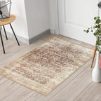 Keen Home Design 2x3 Rug - Machine Washable Entry Rug with Non-Slip Backing, Ideal for Enteryway, Kitchen, Bathroom, Laundry Room - Vintage, Easy Clean, Durable, Low Pile - (2' x 3')