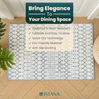 Istana 2x3 Area Rug - Blue Boho Rugs for Living Room 2x3 - Foldable Small Rugs for Bedroom - Stain Resistant Washable Rug Non Slip - Eco-Friendly Area Rugs Indoor - Easy to Clean Rug