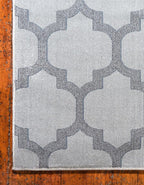 Rugs.com Lattice Collection Rug – 9x12 Beige and Gray Medium-Pile Rug Perfect for Living Rooms, Large Dining Rooms, Open Floorplans