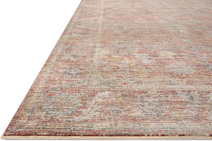 Loloi Magnolia Home by Joanna Gaines Millie Collection MIE-04 Sunset/Multi 9'-6" x 13'-1", .25" Pile Height, Area Rug