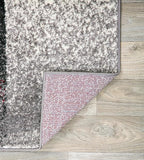 Rugshop Gray Contemporary Distressed Boxes Area Rug, Soft & Non-Shedding Accent for Small Living Room, Bedroom and Home Office, 3' x 5'